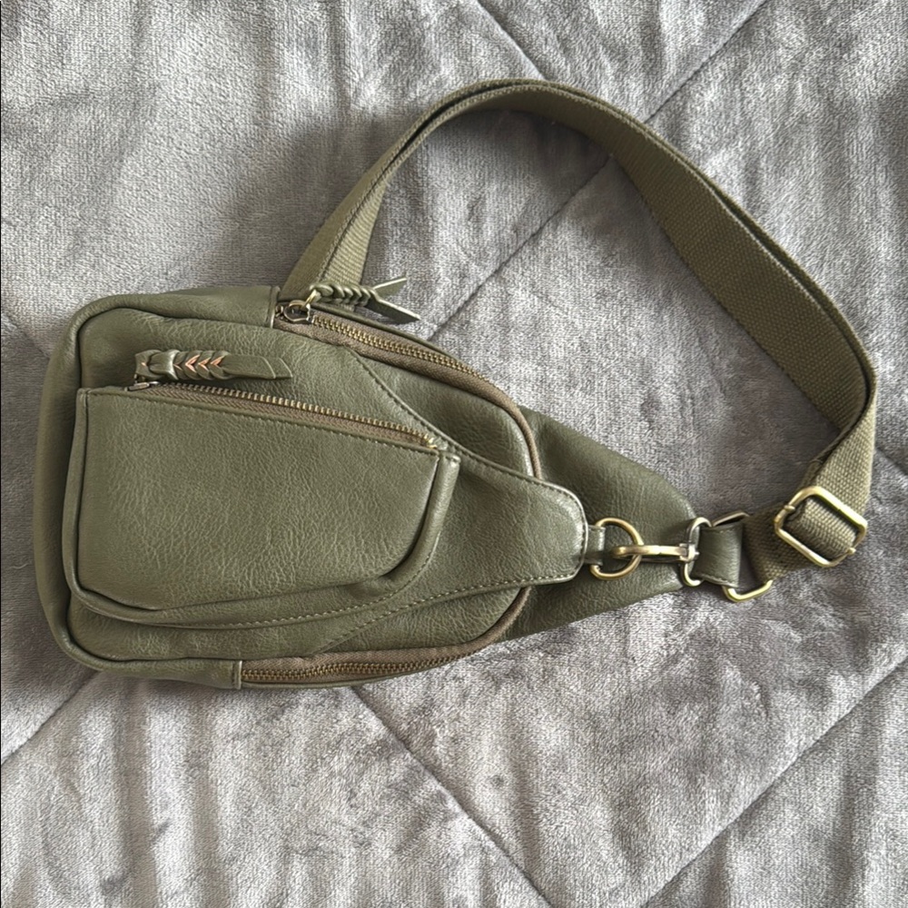 Olive Green Crossbody Bag